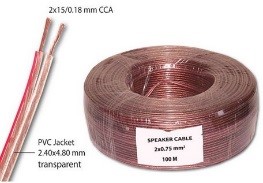 Zvučnički kabl  2x0,75mm CCA